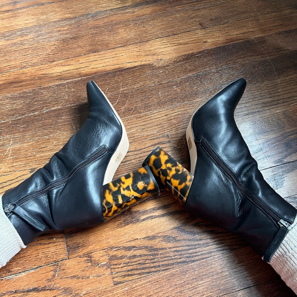 OFFICE MARBLE TORTOISE PRINT HEEL SIZE 40 - Picture 10 of 11
